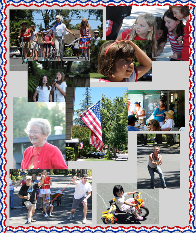 Collage of Fourth of July Celebration